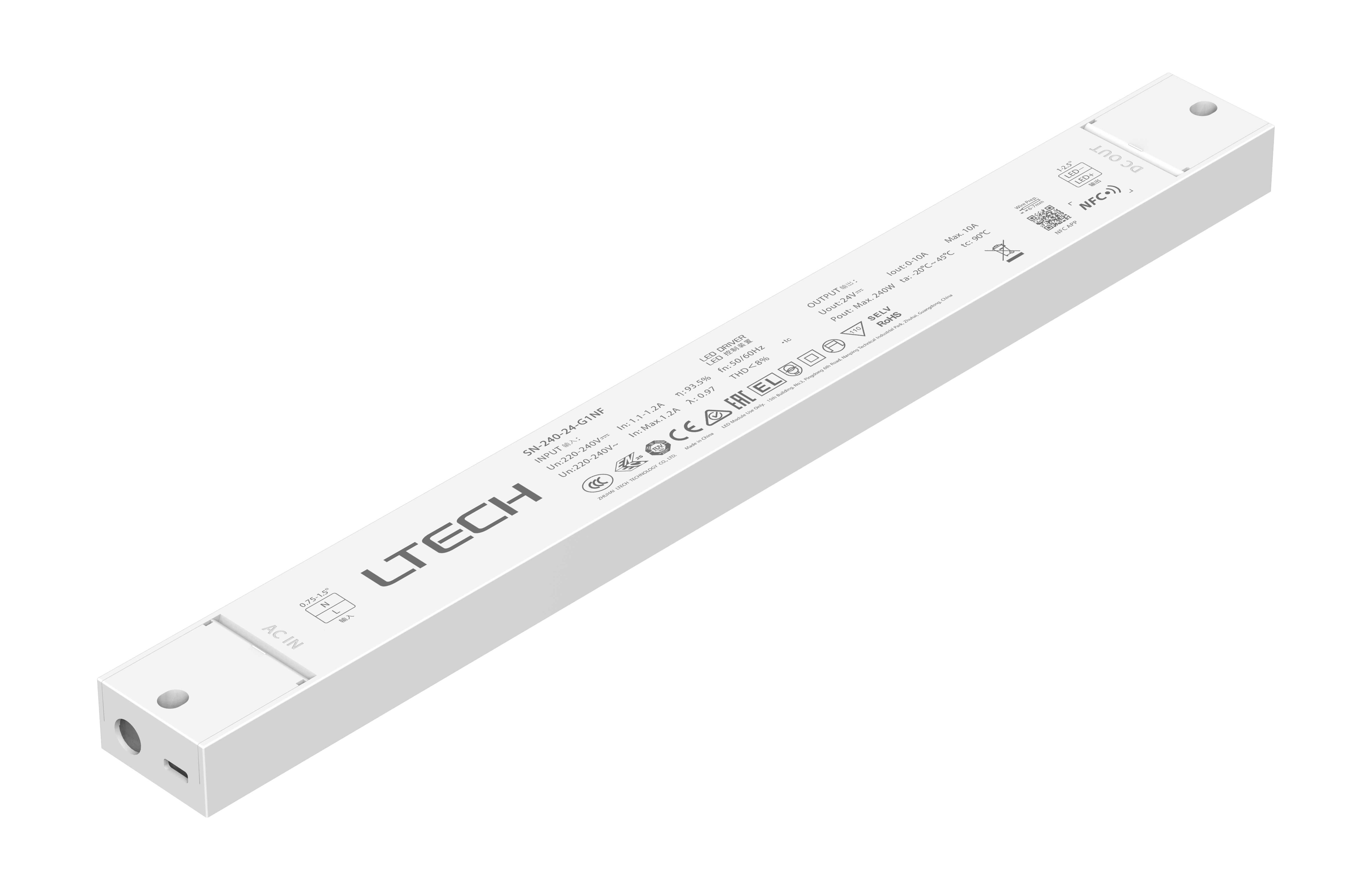 NFC On/Off Constant Voltage Drivers LTECH Fixed output Driver